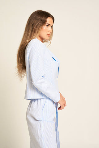 Seersucker Blazer