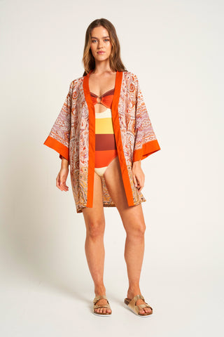 Unisex Voille Silk Kimono