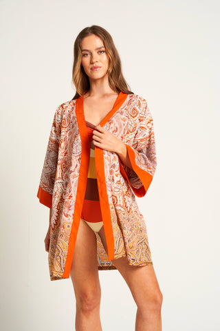 Unisex Voille Silk Kimono