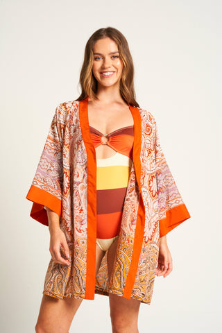 Unisex Voille Silk Kimono