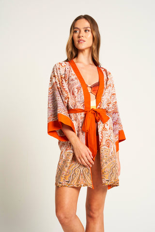 Unisex Voille Silk Kimono