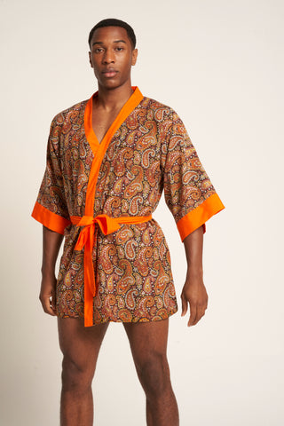 Unisex Voille Silk Kimono