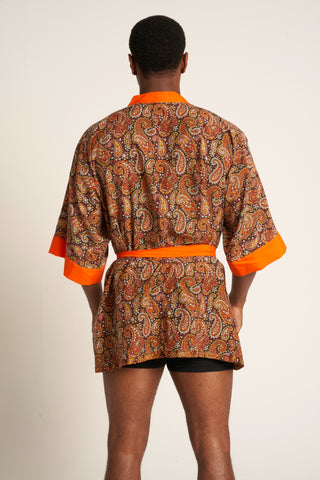 Unisex Voille Silk Kimono