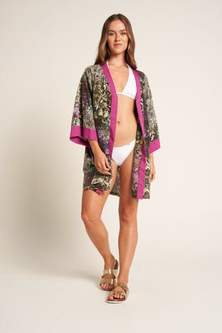 Unisex Voille Silk Kimono