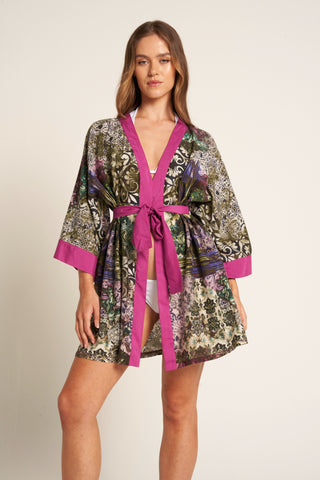 Unisex Voille Silk Kimono