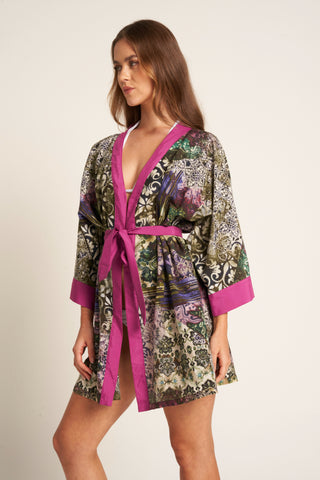 Unisex Voille Silk Kimono