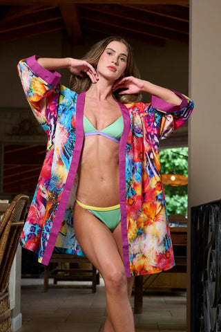 Unisex Voille Silk Kimono