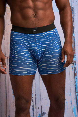 Men's Wave Print Trunk