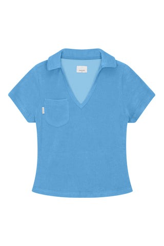 Ladies Towelling Polo Top